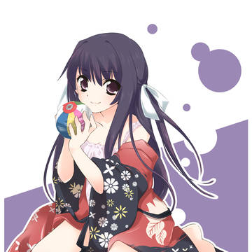 紙風船と少女