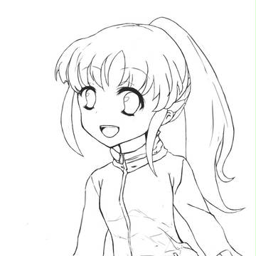 線画・塗り絵・高鴨穏乃