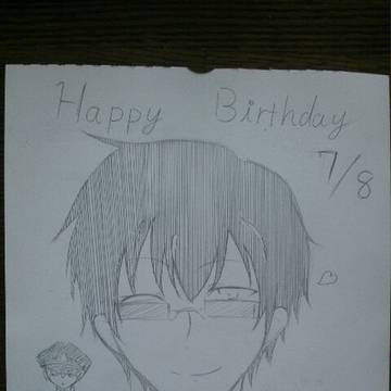 誕生日に描いたやつ