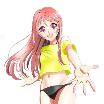 オリジナル水着の女の子