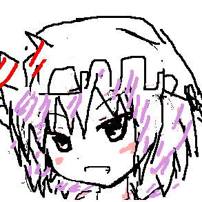 マウスでレミリア描いてみた