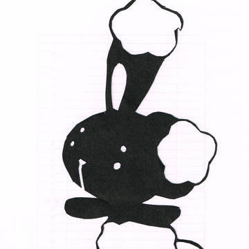 ミミロル　切り絵