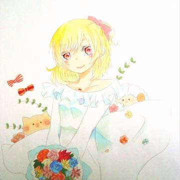 花束塗らせていただいた