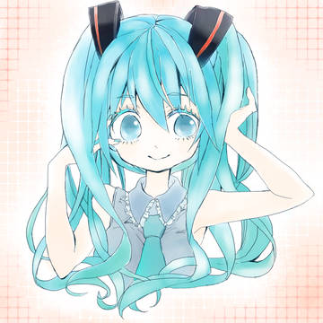 ミクちゃんを塗ってみた