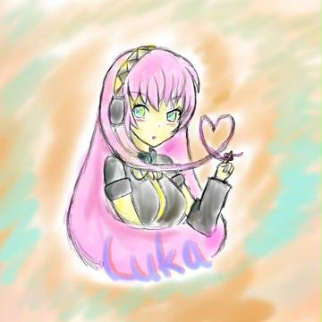 VOCALOID 巡音ルカ@鉛筆+水彩