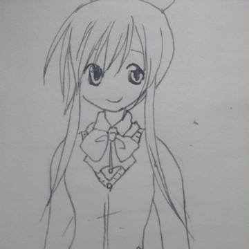 らくがき：制服ミコノさん