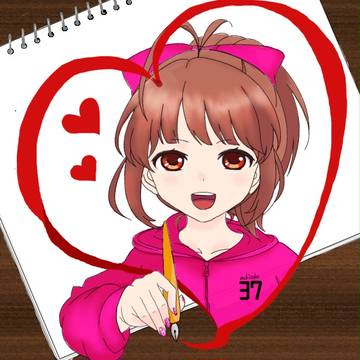 スケッチブックの女の子