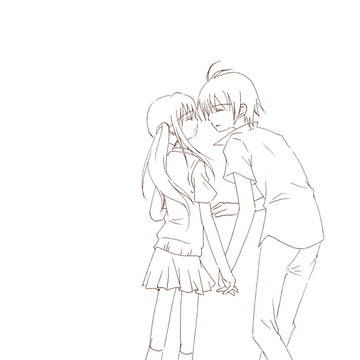 【塗り絵】　二人で