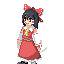 【ドット絵】シュミレーションRPGに使えそうな霊夢を描いてみた