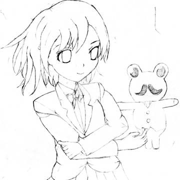 書き直し後線画