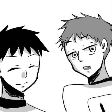 落書き慎吾さんと山ノ井