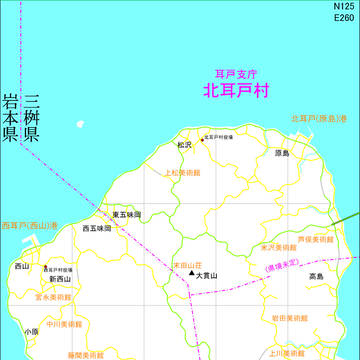 耳戸島の地図