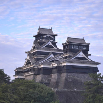 朝焼けの熊本城