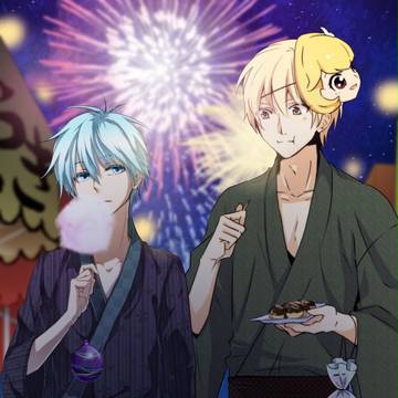 黒子っちと夏祭りに来たッス!