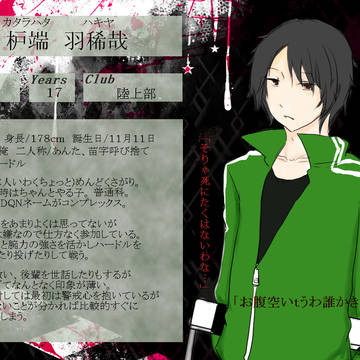 【部殺。】枦端羽稀哉【生徒登録】