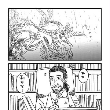 雨の日の宇宙夫婦