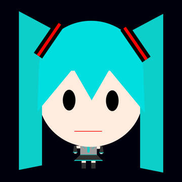 初音ミク１頭身ちょっと