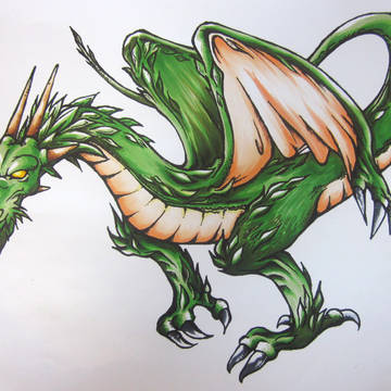 ドラゴン色つけ