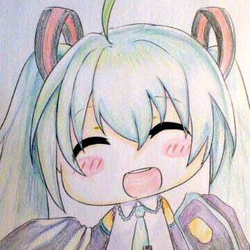 【塗らせていただきました】　ちびみく！