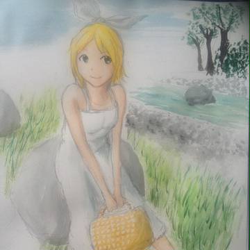 リンちゃんと川辺デート