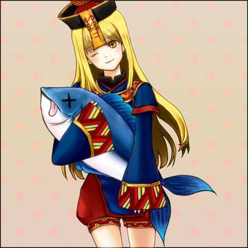 巨大マグロとキョンシールコにゃん
