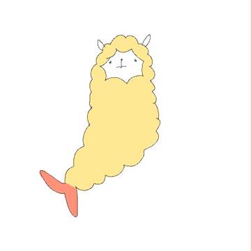 アルパカらくがき