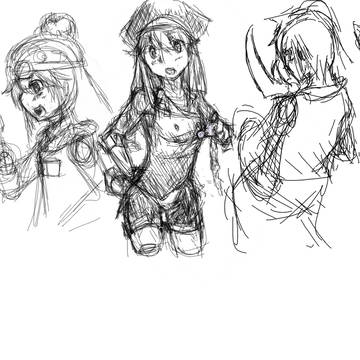 ラテの落書き