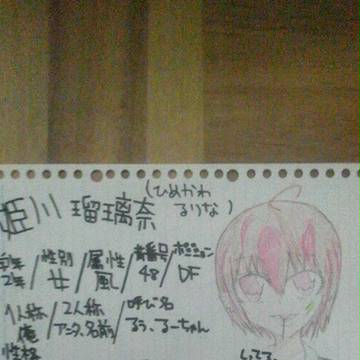 【絵師いなご化】姫川  瑠璃奈 【らいもん】