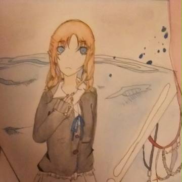 【水彩】夢詰のガラス瓶