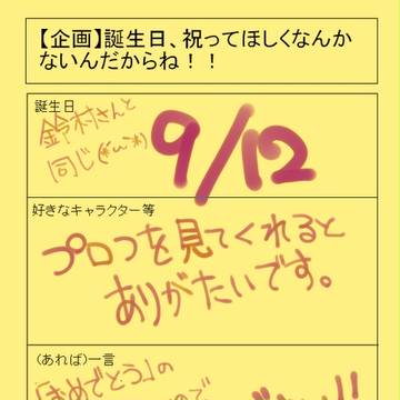 誕生日なんかすっげぇ祝ってほしいんだからねぇぇぇぇ!!!