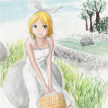 リンちゃんと川辺デート