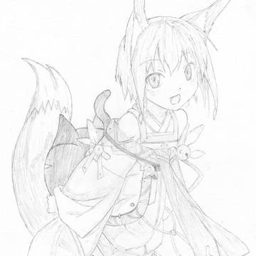 「しらたま団子っ」を模写してみた①