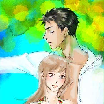 【頂き物】盛夏恋・表紙【にょた】