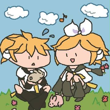 うさぎとたわむれ