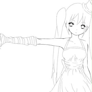 ミクに澪の衣装きせてみた