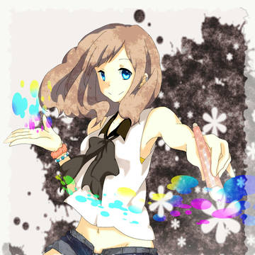 お絵かき娘