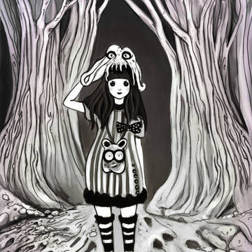 Girl in the woods