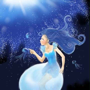 Jellyfish in the Sea