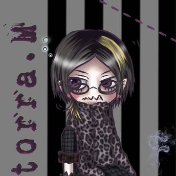 デフォルメ自画像