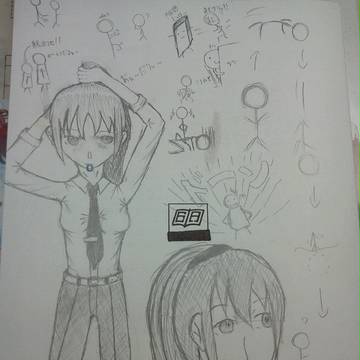 テスト中に暇を持て余したJKの落書き