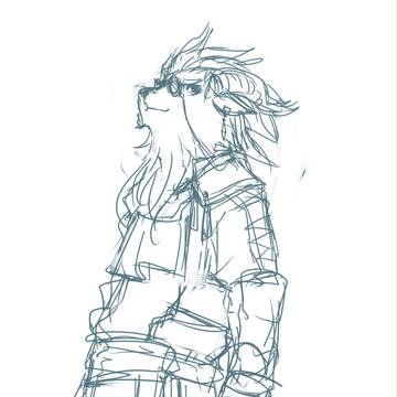 獣人落書き
