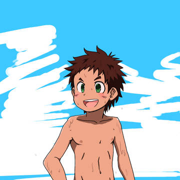 名残惜しき夏男児