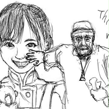 荒ぶるｳﾞｪﾆｽの商人(落書き)