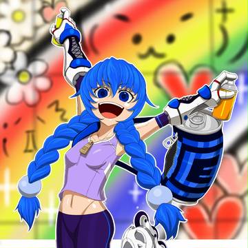 落書きロボ子