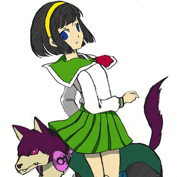 小柄な主人公ちゃん