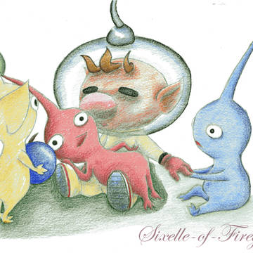 Olimar and Pikmin