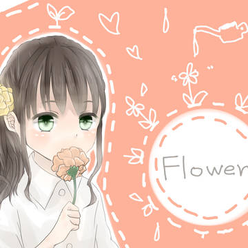 雨の日のお花