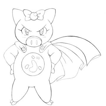 ぶーりん 線画