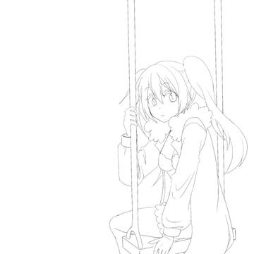 線画。