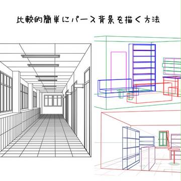 比較的簡単にパース背景を描く方法